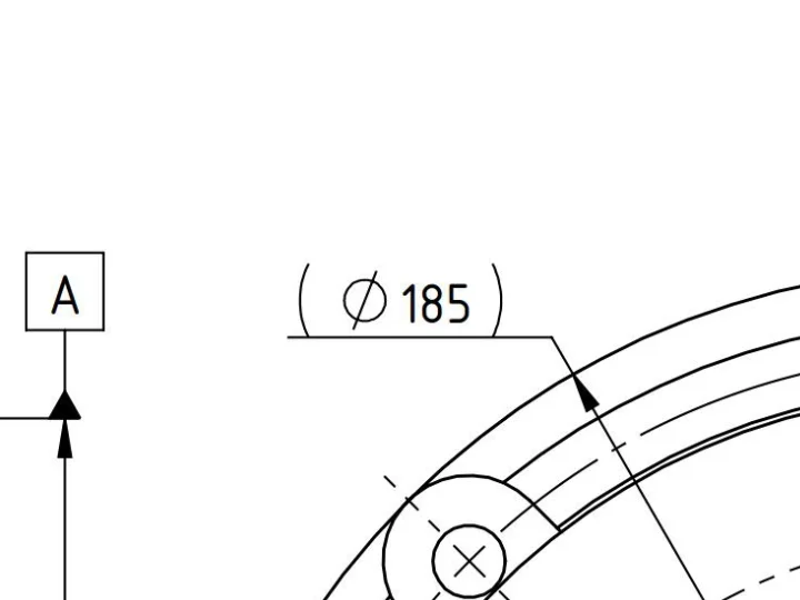 Zeichnungsausschnitt: (Ø185)